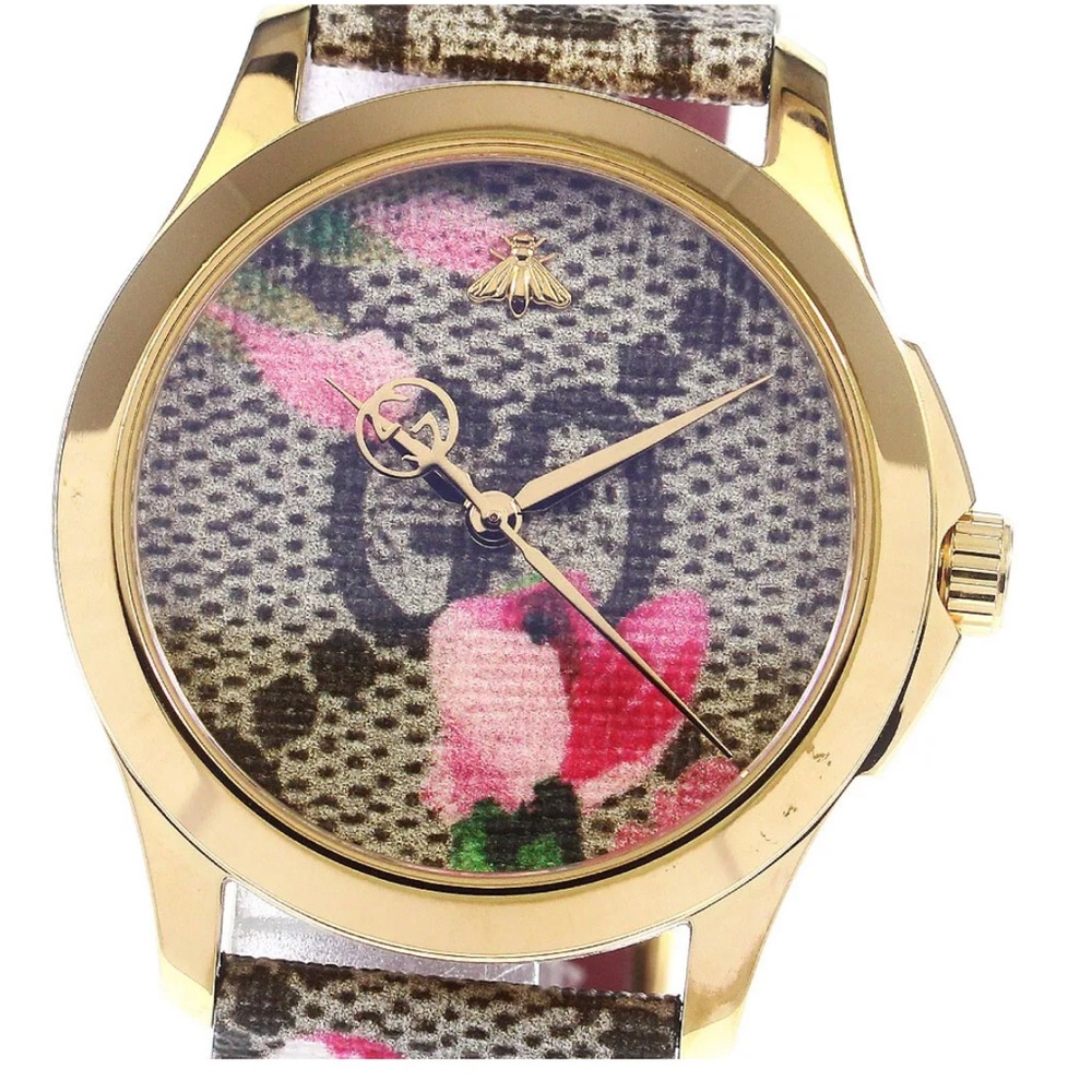 THE IT WATCH RIGHT NOW!BRAND NEW GUCCI SWISS QUARTZ FLORAL BLOOM WATCH! ππ§‘ππ - Picture 2 of 7
